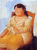 Botero, Fernando - Abstract oil painting.